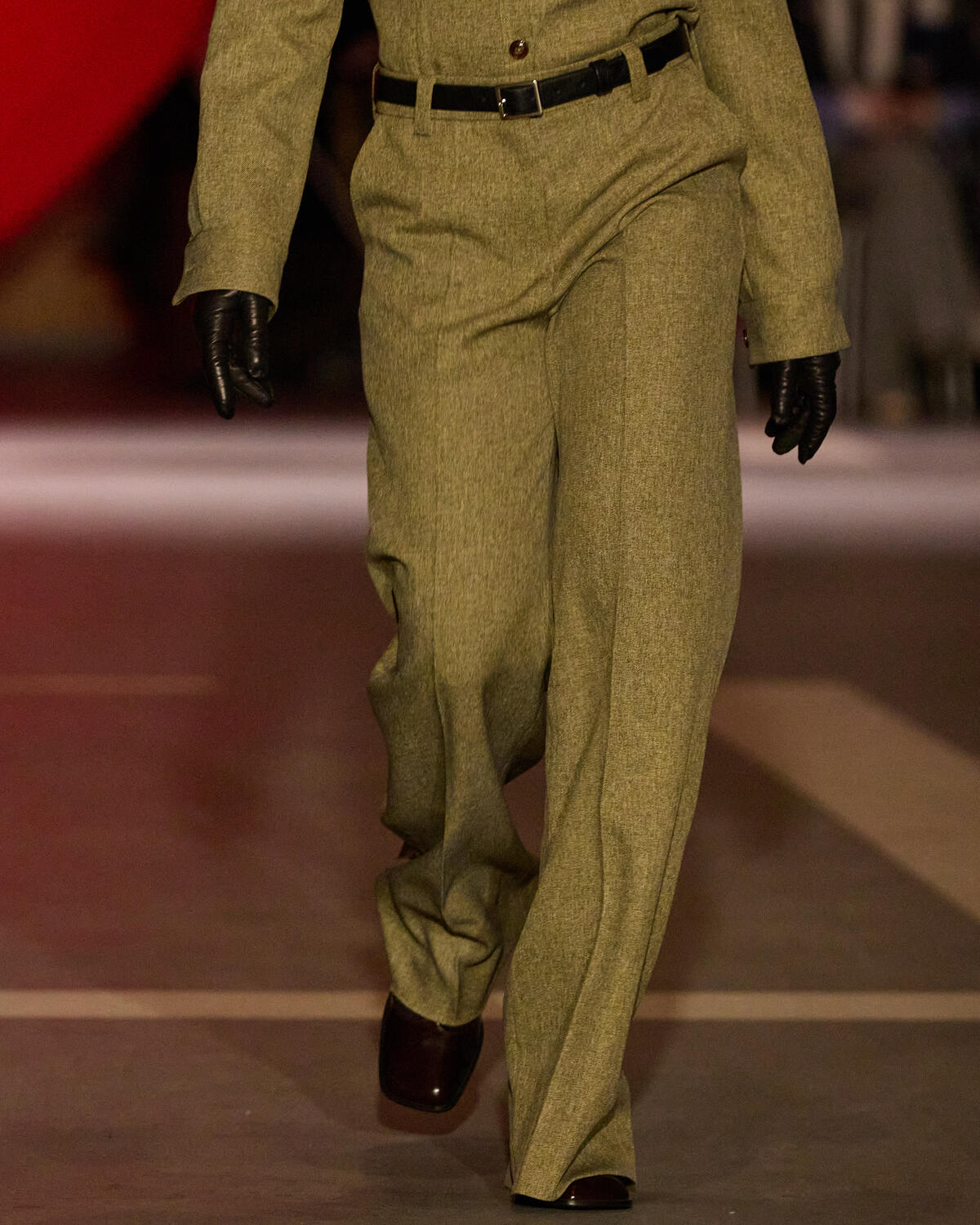Nile bukser - Straw Yellow Tweed